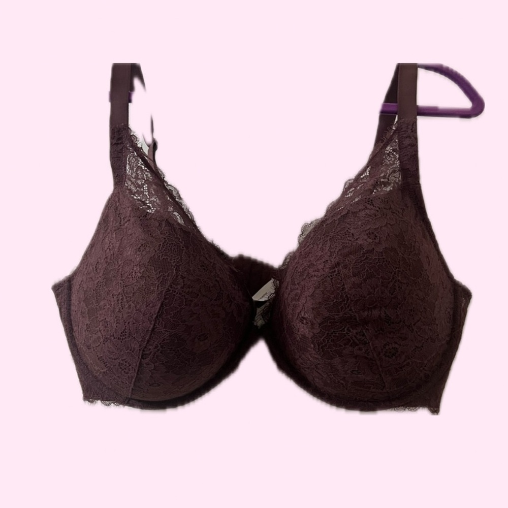 Auden Purple Lace Underwire Bra